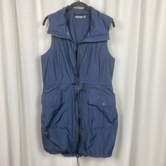 Athleta Navy Blue City Slicker Vest Jacket Sz.M - Picture 4 of 15